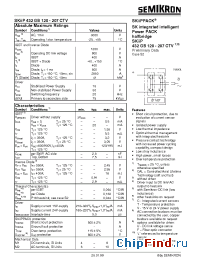 Datasheet SKIIP432GB производства Semikron