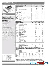 Datasheet SKIIP513GD122-3DUL manufacturer Semikron