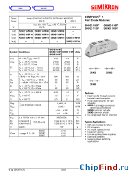 Datasheet SKKD115F manufacturer Semikron