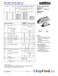 Datasheet SKKD15/06 manufacturer Semikron
