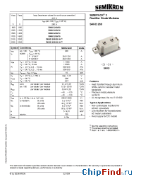 Datasheet SKKD260/20H4 manufacturer Semikron