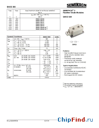 Datasheet SKKD380/08 manufacturer Semikron