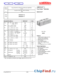 Datasheet SKKD60F16 manufacturer Semikron