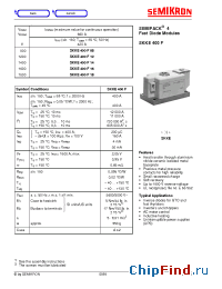 Datasheet SKKE400F manufacturer Semikron