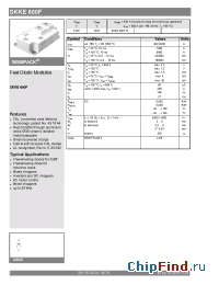 Datasheet SKKE600F manufacturer Semikron