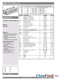 Datasheet SKKH122 manufacturer Semikron