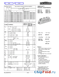 Datasheet SKKH42/16E manufacturer Semikron