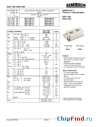 Datasheet SKKH500/08D manufacturer Semikron