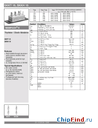 Datasheet SKKT15 manufacturer Semikron