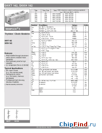 Datasheet SKKT162 manufacturer Semikron