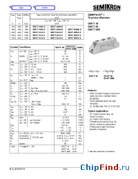 Datasheet SKKT19/12E manufacturer Semikron