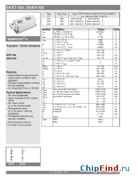 Datasheet SKKT430 manufacturer Semikron