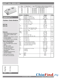 Datasheet SKKT500 manufacturer Semikron