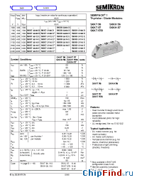 Datasheet SKKT57B08D manufacturer Semikron