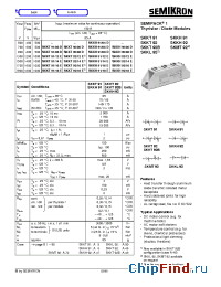 Datasheet SKKT91/16E manufacturer Semikron