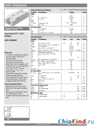 Datasheet SKM100GB063D manufacturer Semikron