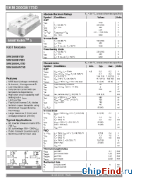 Datasheet SKM200GAL173D manufacturer Semikron