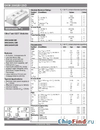 Datasheet SKM200GAR125D manufacturer Semikron
