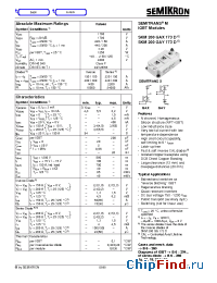 Datasheet SKM200GAX173D manufacturer Semikron