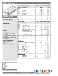 Datasheet SKM200GB128D manufacturer Semikron