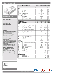 Datasheet SKM400GA173D1S производства Semikron