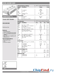 Datasheet SKM400GB126D manufacturer Semikron