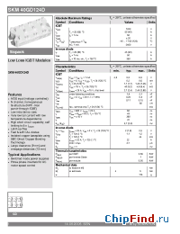 Datasheet SKM40GD124D manufacturer Semikron