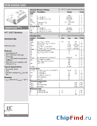 Datasheet SKM500GA128D manufacturer Semikron
