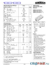 Datasheet SKM50GDL063D manufacturer Semikron