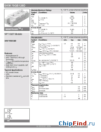 Datasheet SKM75GB128D manufacturer Semikron