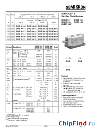 Datasheet SKMD260 производства Semikron