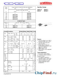 Datasheet SKN25/08 manufacturer Semikron