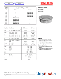 Datasheet SKN3000 производства Semikron