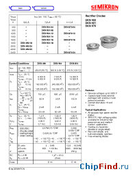 Datasheet SKN501 производства Semikron