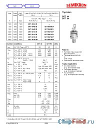 Datasheet SKT40/04D manufacturer Semikron