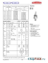 Datasheet SKT50 manufacturer Semikron