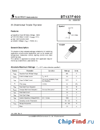 Datasheet BT137F-600 manufacturer SemiWell