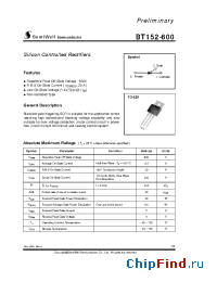 Datasheet BT152-600 manufacturer SemiWell