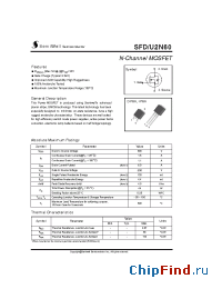 Datasheet SFD2N60 manufacturer SemiWell