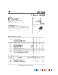 Datasheet SFP7N60 manufacturer SemiWell