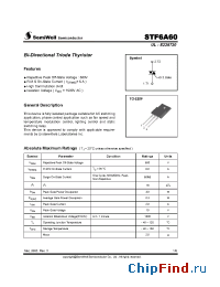 Datasheet STF6A60 manufacturer SemiWell