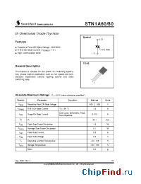 Datasheet STN1A60 manufacturer SemiWell
