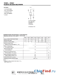 Datasheet 1N4002 manufacturer Semtech