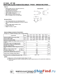 Datasheet DF005M manufacturer Semtech