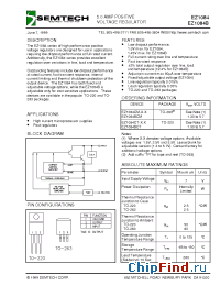 Datasheet EZ1084CM-3.3 производства Semtech