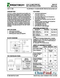 Datasheet EZ1117 производства Semtech