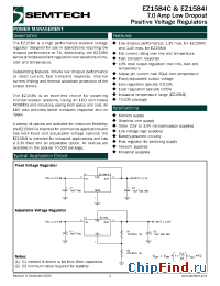 Datasheet EZ1584-2.5 производства Semtech