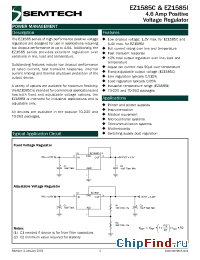 Datasheet EZ1585-3.3 производства Semtech