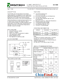 Datasheet EZ1588CM-3.3 производства Semtech