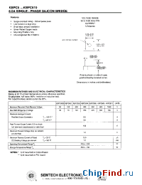 Datasheet KBPC6005 manufacturer Semtech